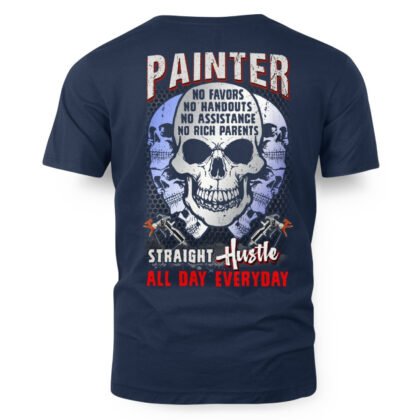 Painter Straight Hustle Apparel - Skull Design T-Shirt